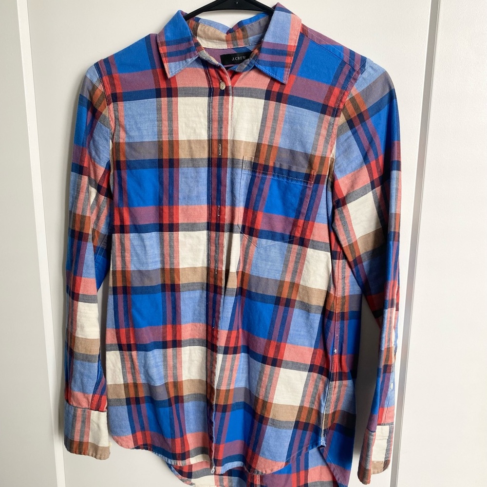 Oversized Flannel Button-Down - image 2